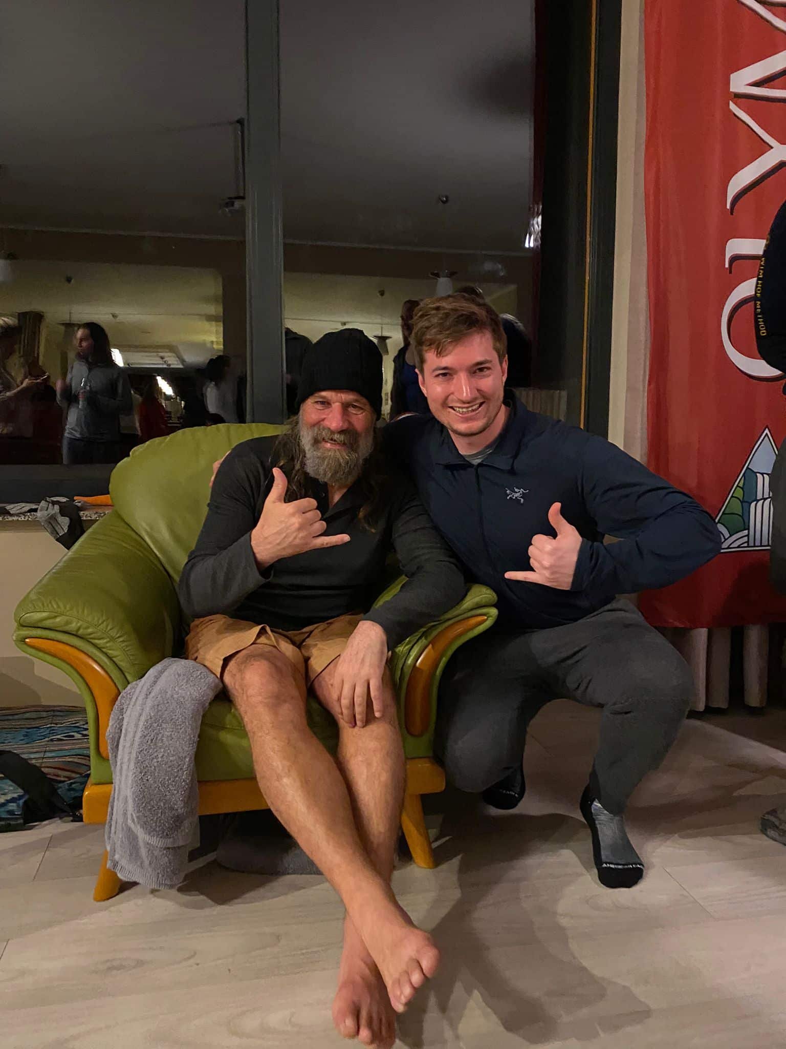 Chris Weber Meeting Wim Hof in Poland