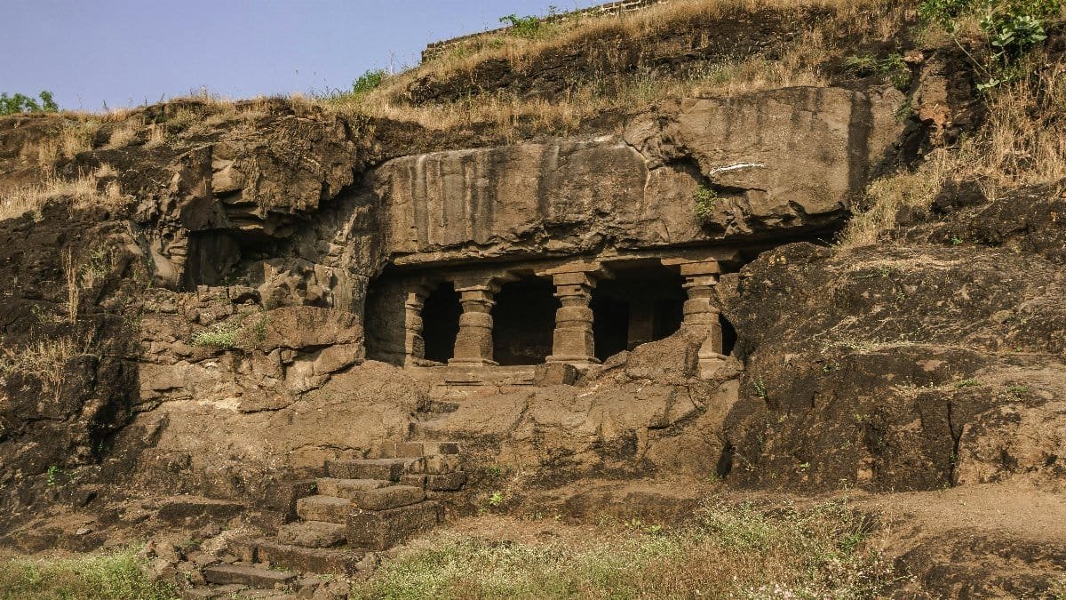 Explore the ancient rock-cut Ellora caves in Maharashtra, showcasing exquisite Indian architecture. via Pexels