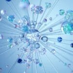 3D render abstract digital visualization depicting neural networks and AI technology. via Pexels