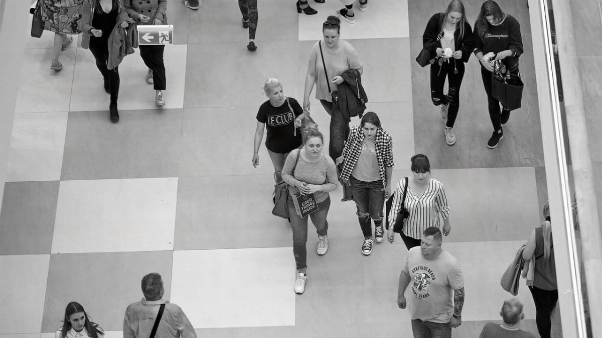 people, crowd, walking, everyday life, building, commercial, mall, shopping, black and white, crowd, everyday life, everyday life, everyday life, everyday life, everyday life