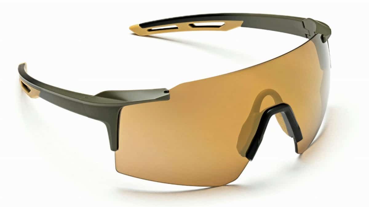 Modern stylish black sports eyewear designed for outdoor activities and protection. Modern stylish classic black sports bike sun glasses with blue lenses. Full depth of view.