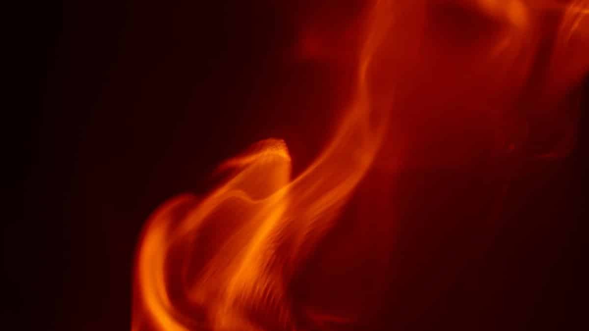 Artistic image of vibrant flames with smooth movement against a dark backdrop.