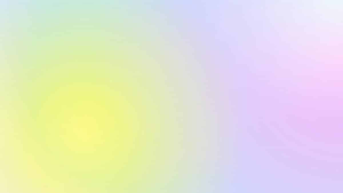 Soft pastel gradient with a soothing multicolor blend of yellow, pink, and blue.