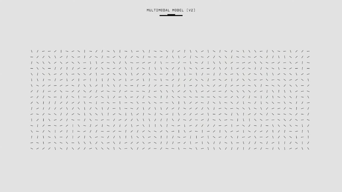 Abstract image representing the concept of a multimodal model version 2.