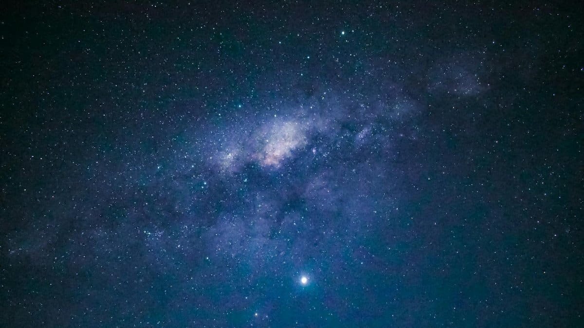 A breathtaking view of the Milky Way galaxy on a clear night, showcasing the stars.