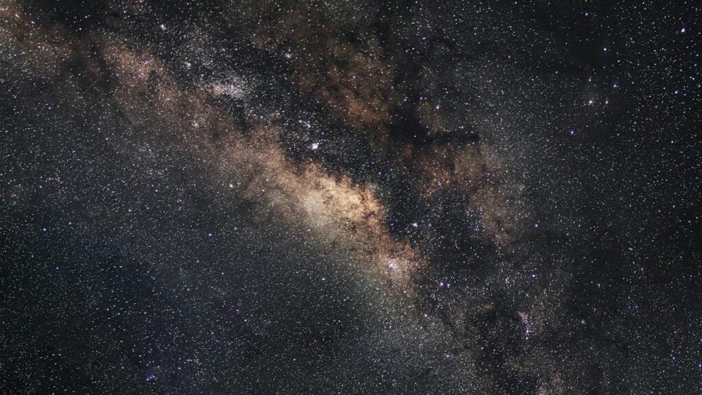 Stunning night sky capture of the Milky Way galaxy, showcasing millions of stars and cosmic beauty.
