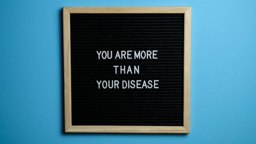 Motivational quote on a letter board against a blue background, promoting self-worth.