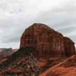 Scenic view of the iconic red rock formations in Sedona, Arizona, capturing the natural beauty of the desert landscape.