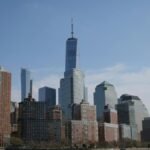 Iconic skyline of Lower Manhattan featuring One World Trade Center.