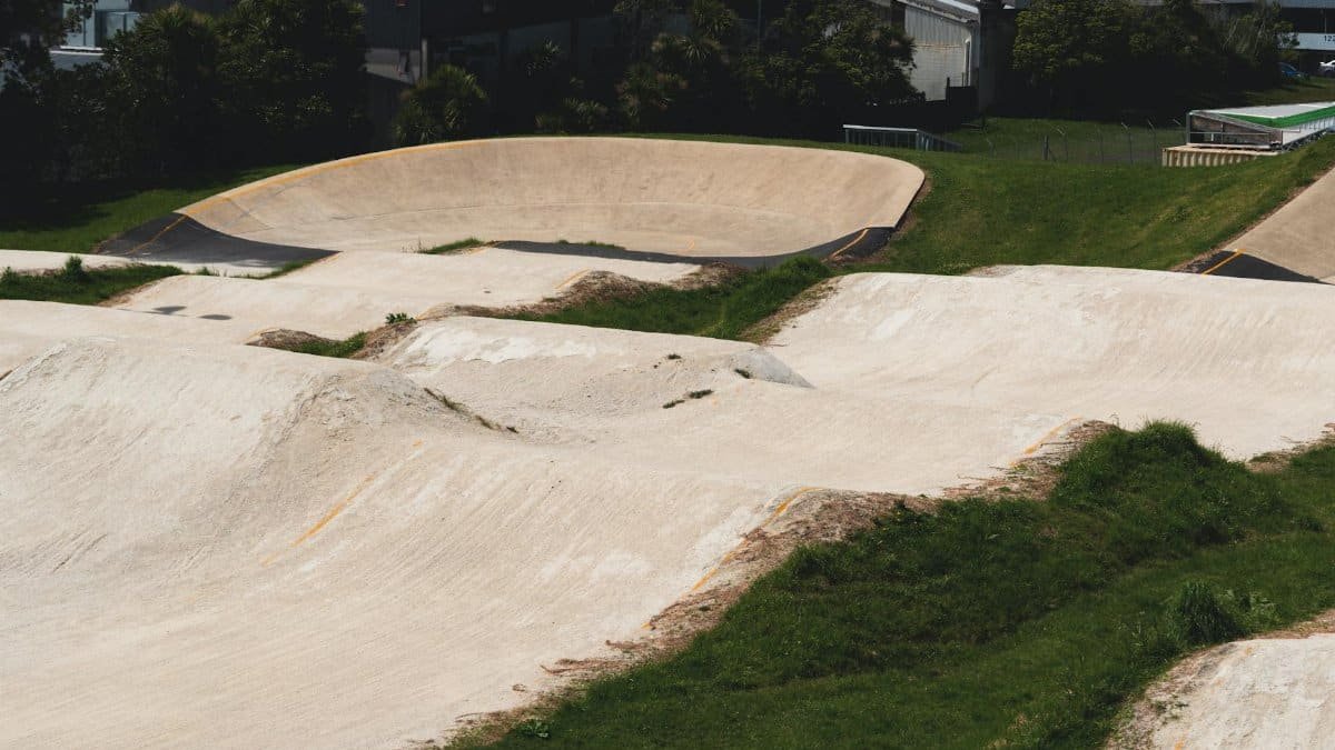 A BMX track in Auckland, New Zealand, ready for cycling adventures.