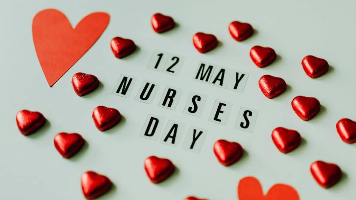 Heartfelt celebration for Nurses Day on 12 May with love and appreciation.