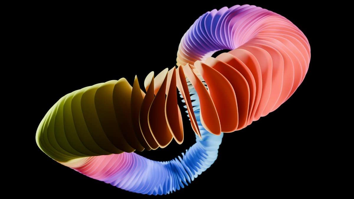 colored sliced spiral