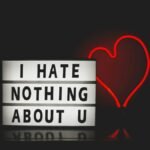 Lightbox message with neon heart creates a romantic vibe perfect for Valentine's themes.