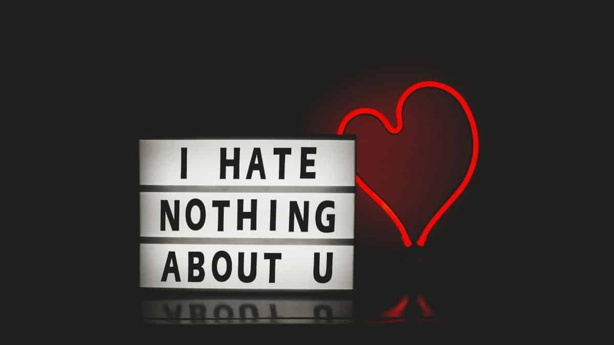 Lightbox message with neon heart creates a romantic vibe perfect for Valentine's themes.