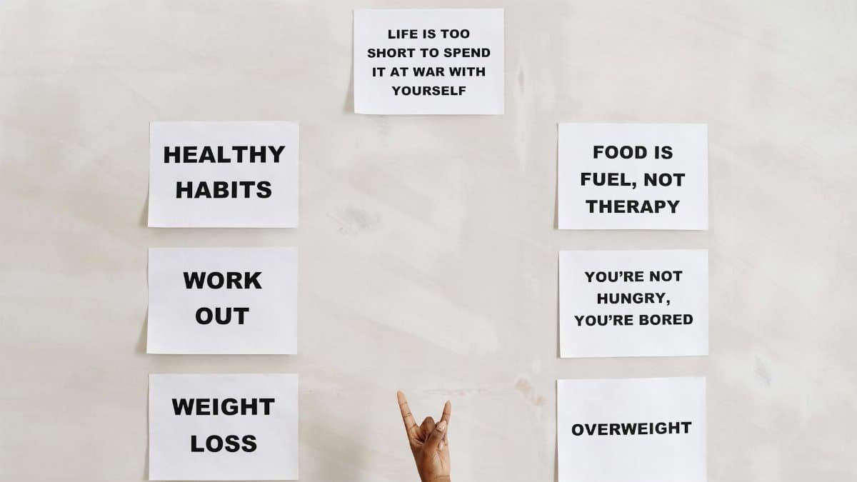 Motivational quotes promoting healthy living, fitness, and wellness habits.