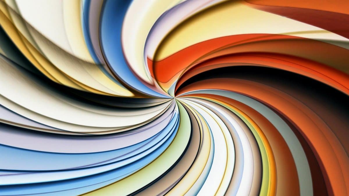 Vibrant abstract image with swirling colors, capturing dynamic movement and artistic expression.