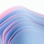 Smooth gradient waves in pastel colors create a modern abstract art design.