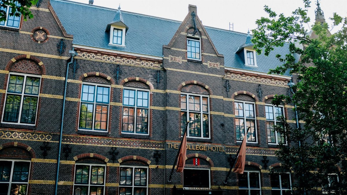 Explore the stunning historic architecture of The College Hotel in Amsterdam, Netherlands.