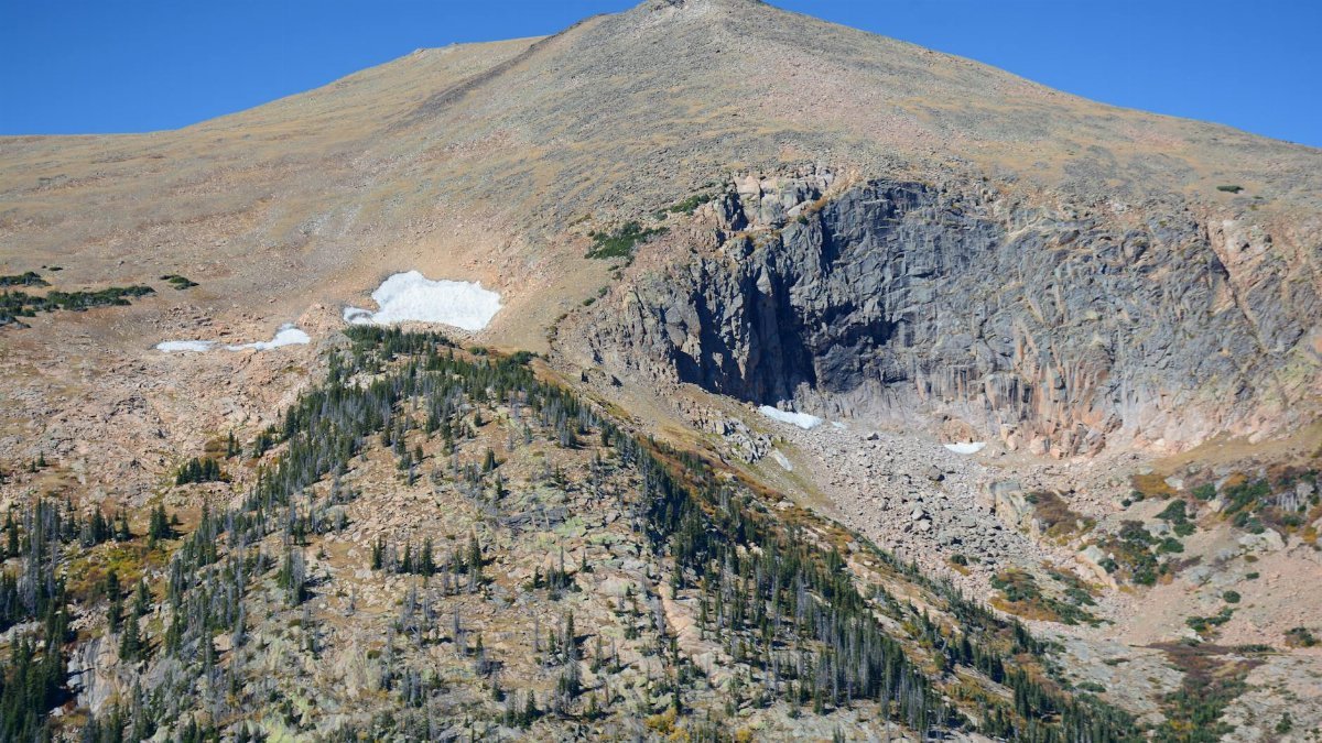 Captivating view of a rugged mountain landscape in Colorado's wilderness, perfect for adventure seekers.