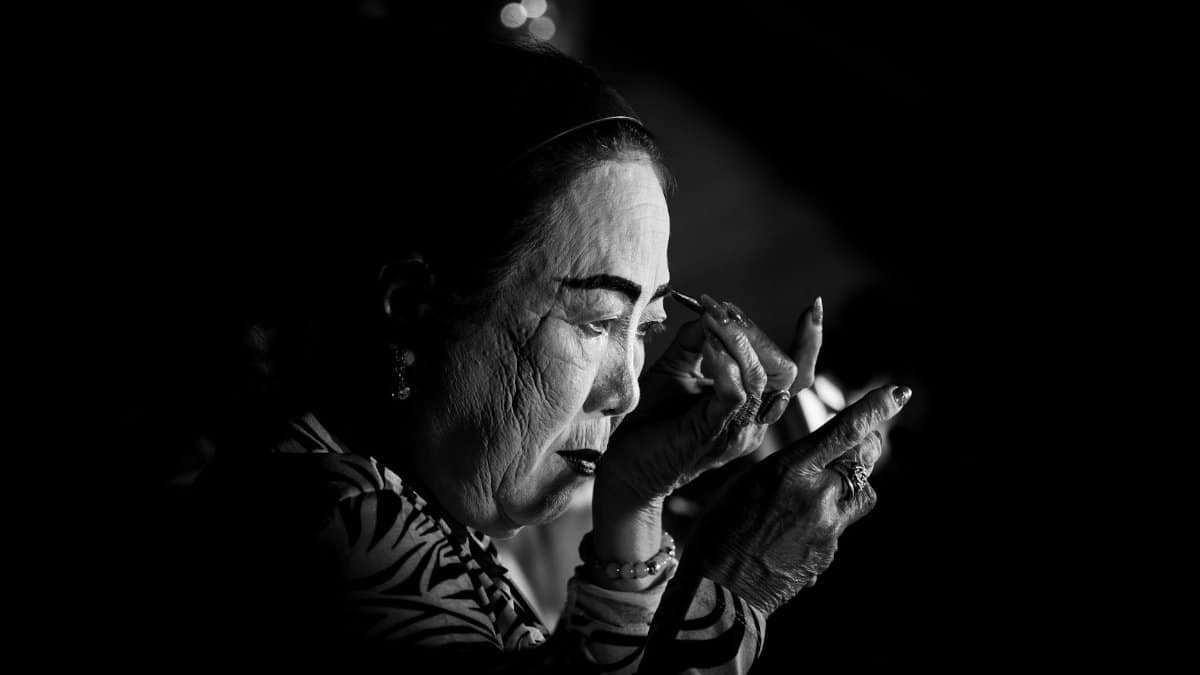 Portrait of traditional Vietnamese opera artists