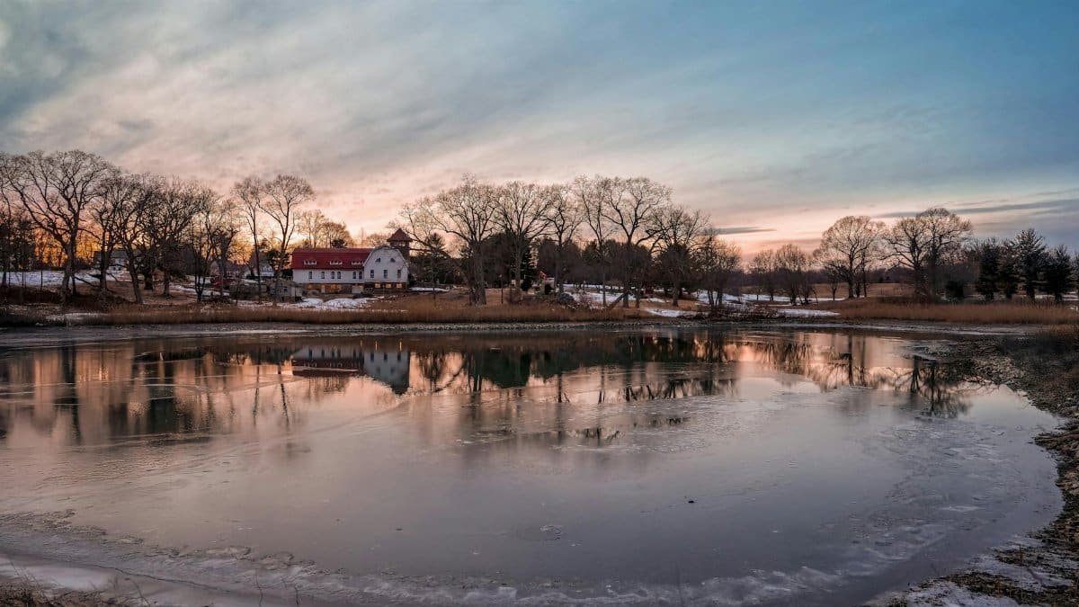Great Island at Sunset. 5 to 6 pm. 27° F. Feb 19, 2025. Darien, CT