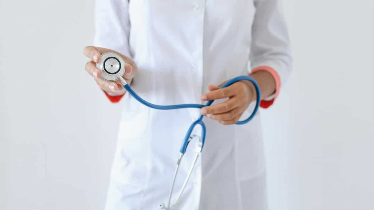 Professional doctor with a stethoscope, focusing on healthcare and medical services.