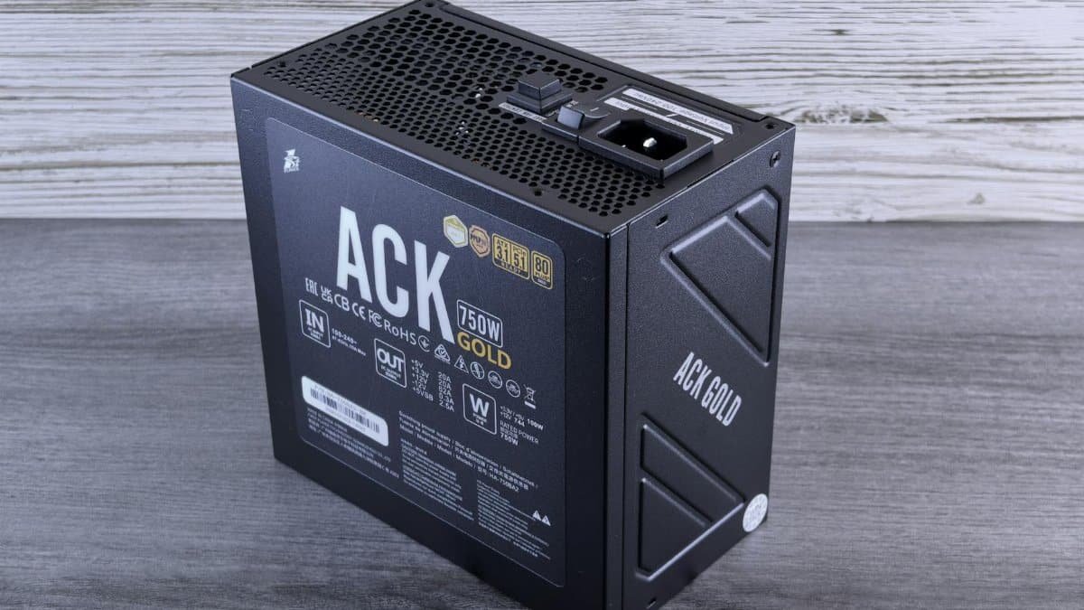 750W gold certified power supply unit for efficient computer performance.