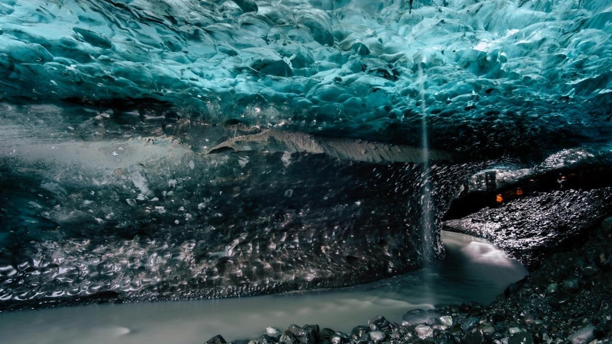 Explore the mesmerizing ice caves of Iceland with stunning natural formations.
