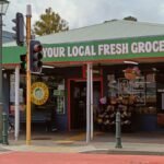 Charming local grocery store in Wellington, New Zealand, showcasing community atmosphere.