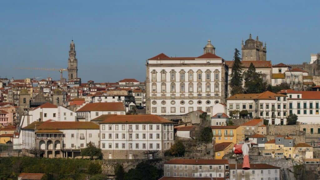 Charming view of the historic architecture in Porto, Portugal's UNESCO World Heritage site.