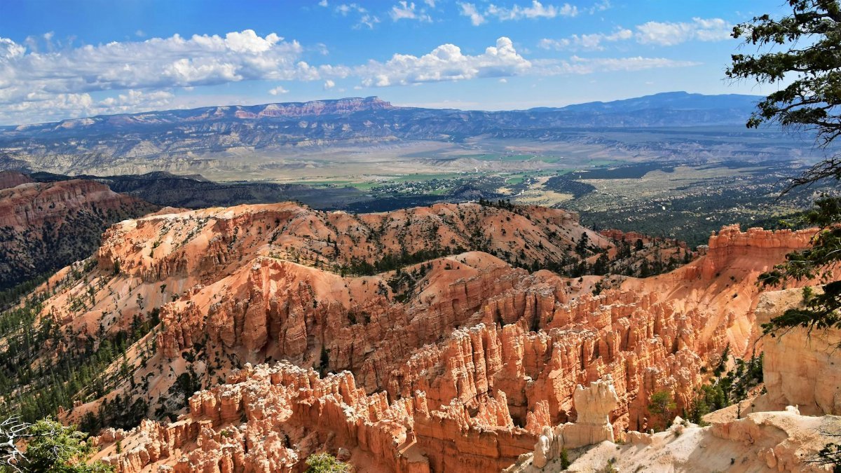 Experience the breathtaking hoodoos of Bryce Canyon National Park in Utah's picturesque landscape.