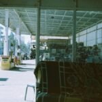 Interior view of a vintage gas station in Diyarbakır, Türkiye.