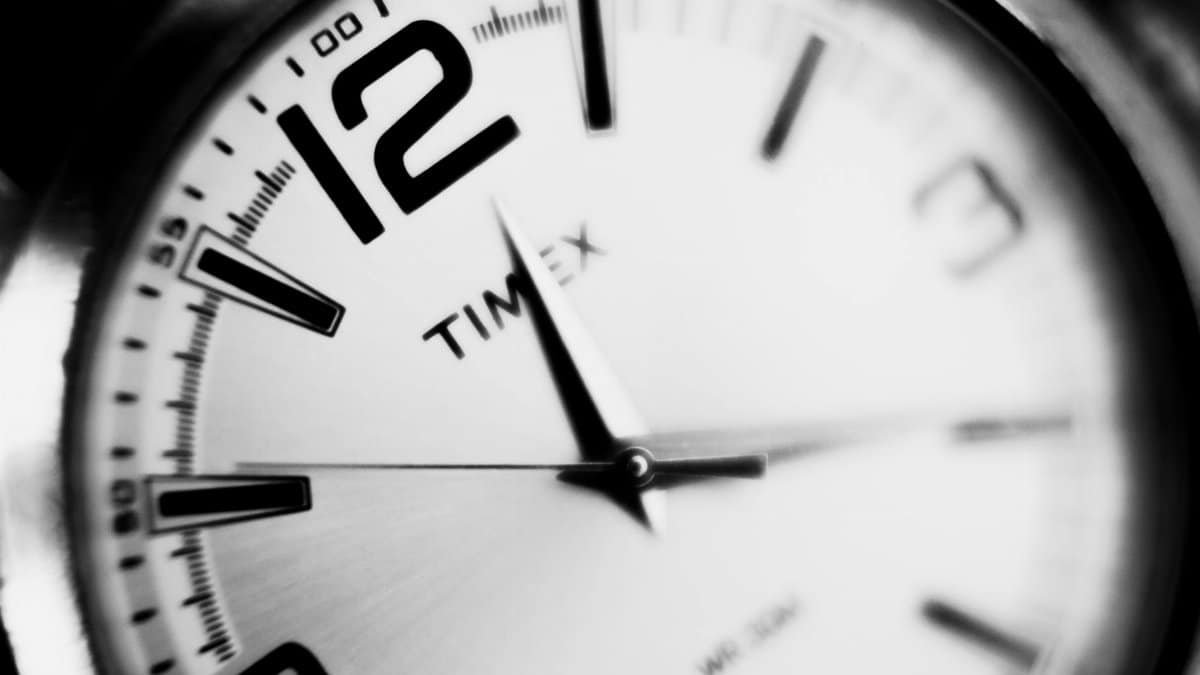 Stylish close-up image of a Timex watch face, focusing on precision and elegance.