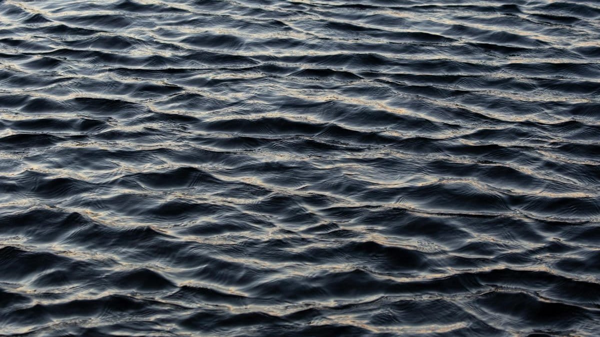 A calming view of rippling water under subtle light, capturing natural beauty.