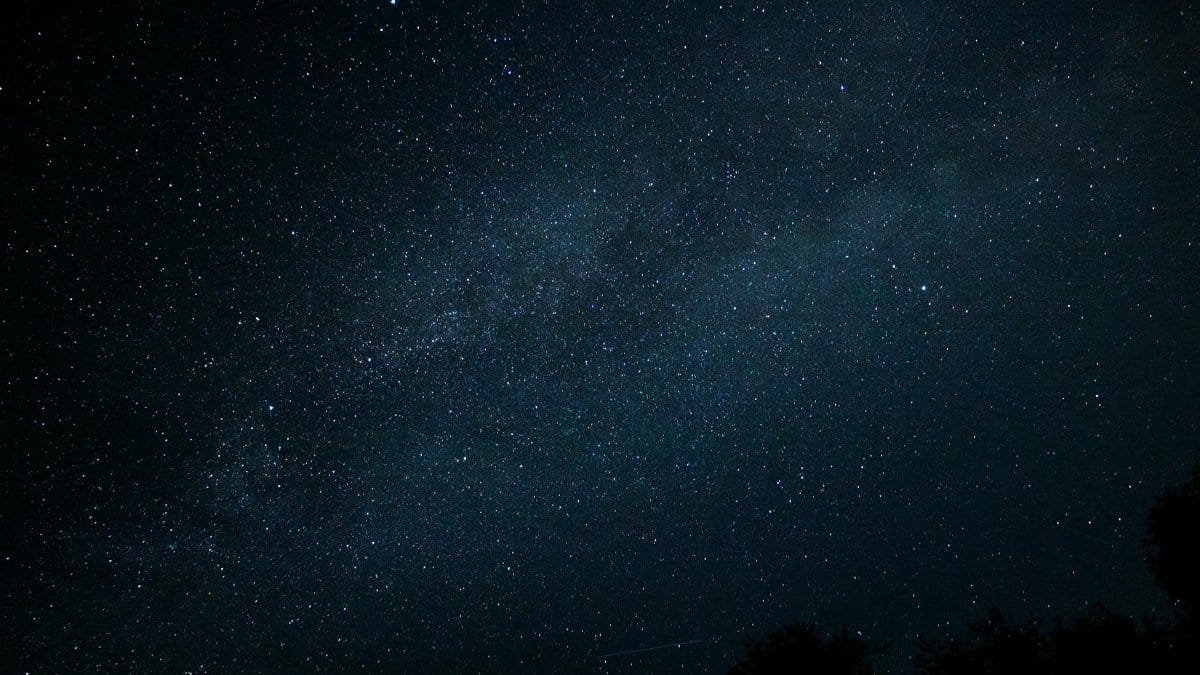 Captivating view of the starry night sky captured in Polska, showcasing cosmic wonders.