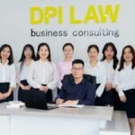 A diverse group of professionals in a business consulting office setting.