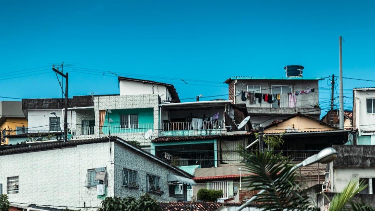 Vibrant image of residential buildings in Recife, Brazil, showcasing local architecture.