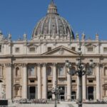 Grand view of St. Peter's Basilica, an iconic architectural landmark in Vatican City.