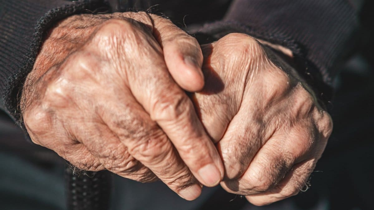 Detailed image of senior hands conveying life experience and wisdom.