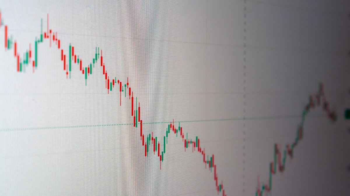 Detailed graph showing financial data trends, ideal for business and finance themes.