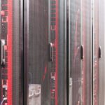 System with various wires managing access to centralized resource of server in data center