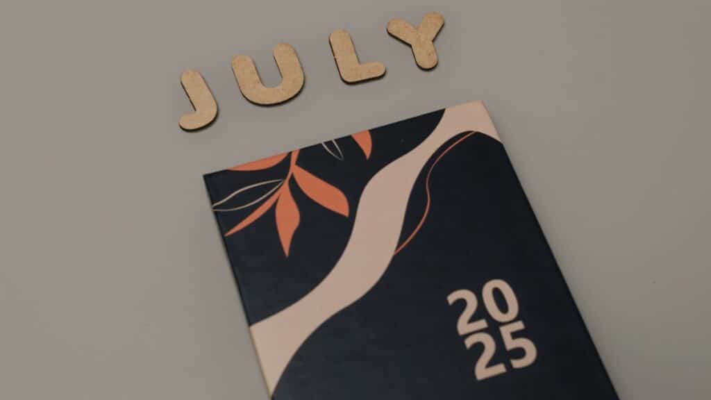 Aesthetic planner design featuring July 2025, perfect for organization enthusiasts.