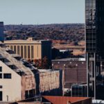 Urban cityscape of buildings in Fort Worth, Texas showcasing modern architecture.