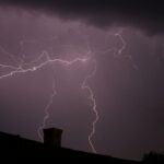 Powerful lightning bolts illuminate the night sky over Cape Town, capturing nature's raw energy.