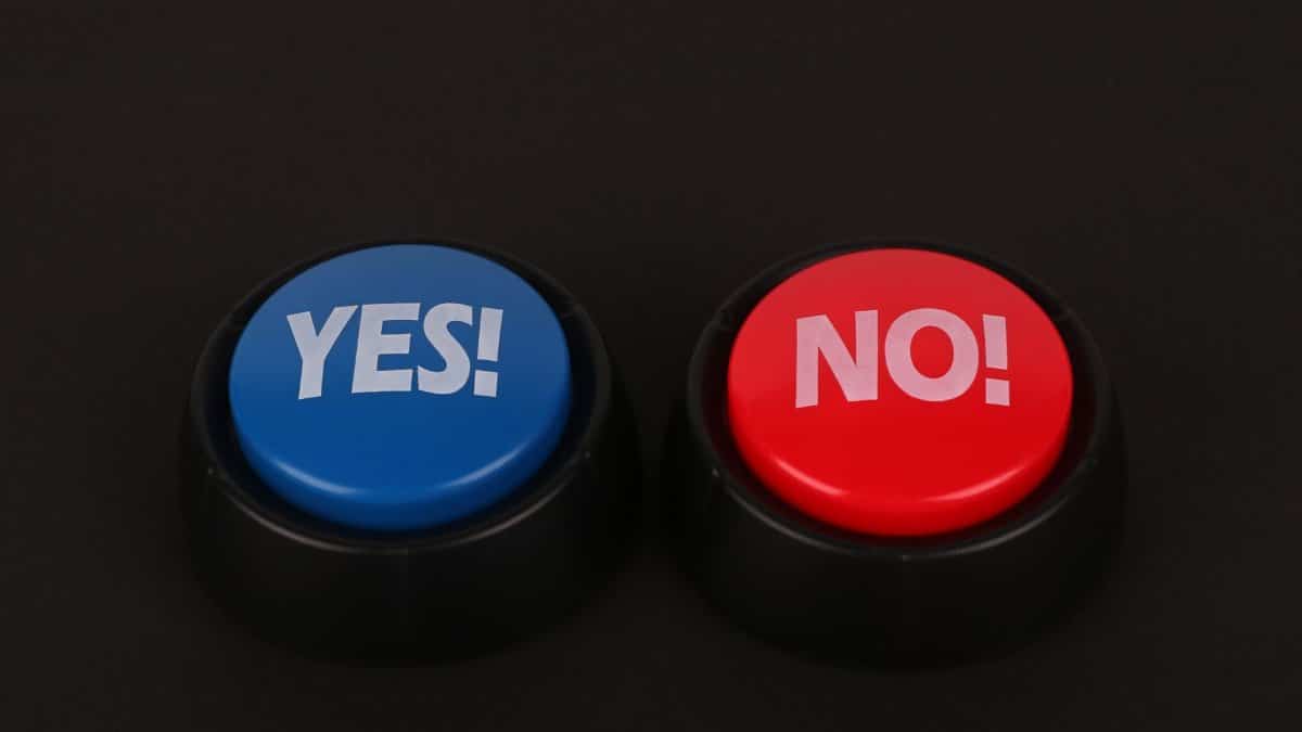 Big Bright Buttons on Black Surface