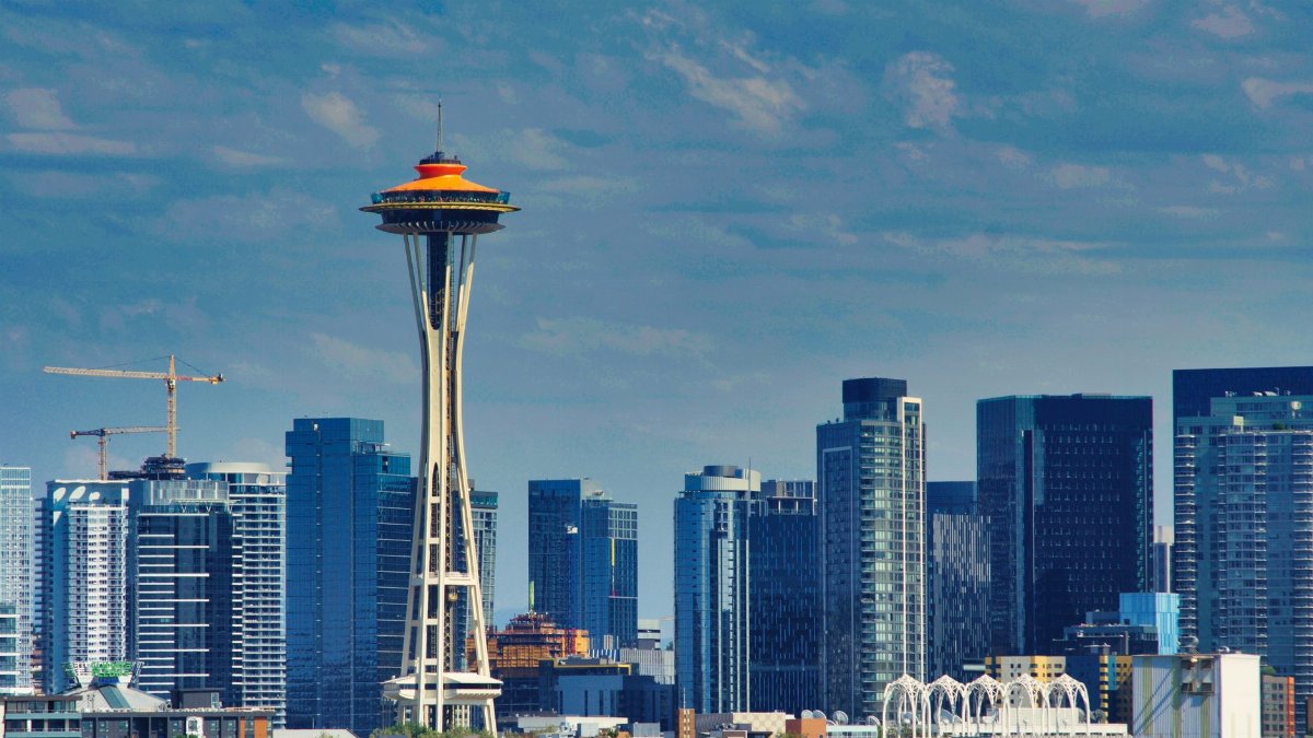 Captivating view of Seattle's skyline featuring the iconic Space Needle, capturing the essence of urban architecture.
