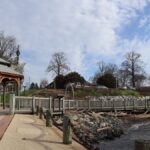Charming gazebo and walkway at Havre de Grace with scenic water views and a historic feel.
