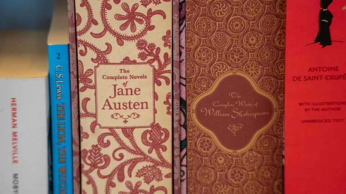 A selection of classic novels by Jane Austen, William Shakespeare, and more.