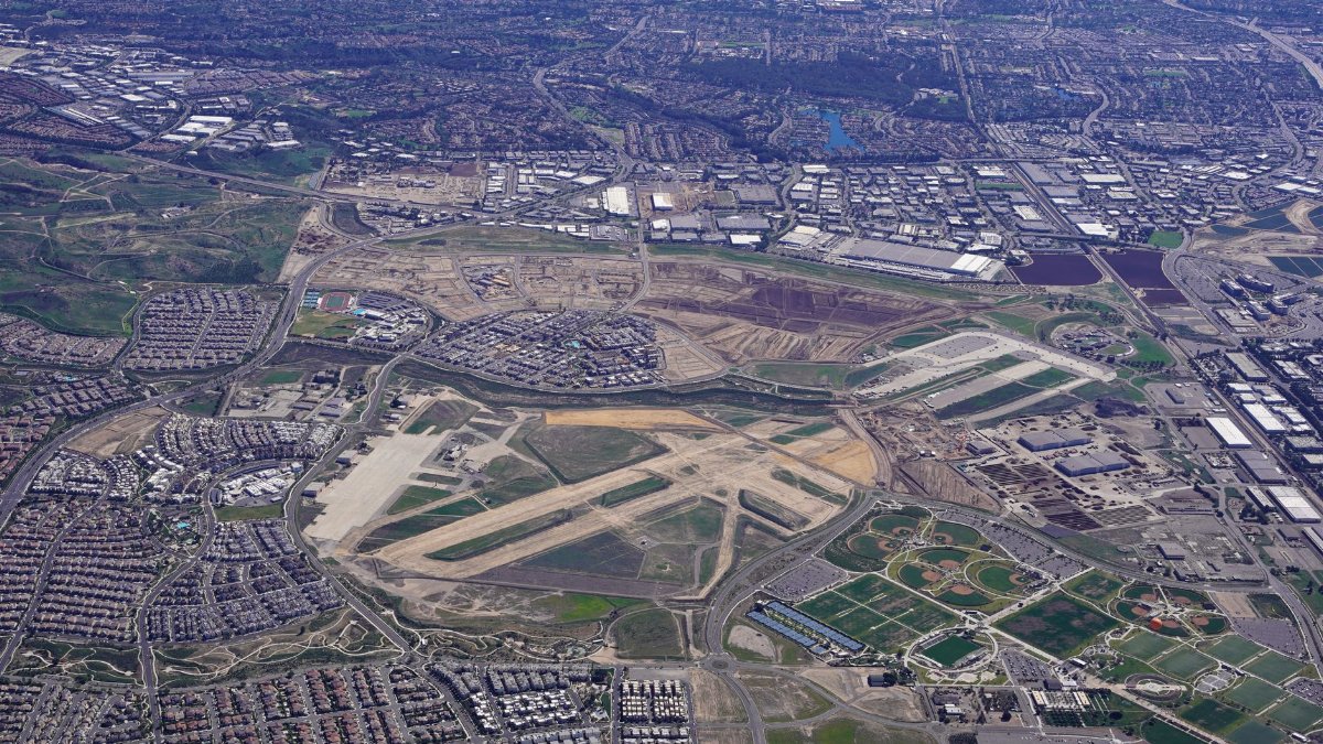 A comprehensive aerial view of urban development and landscape planning.