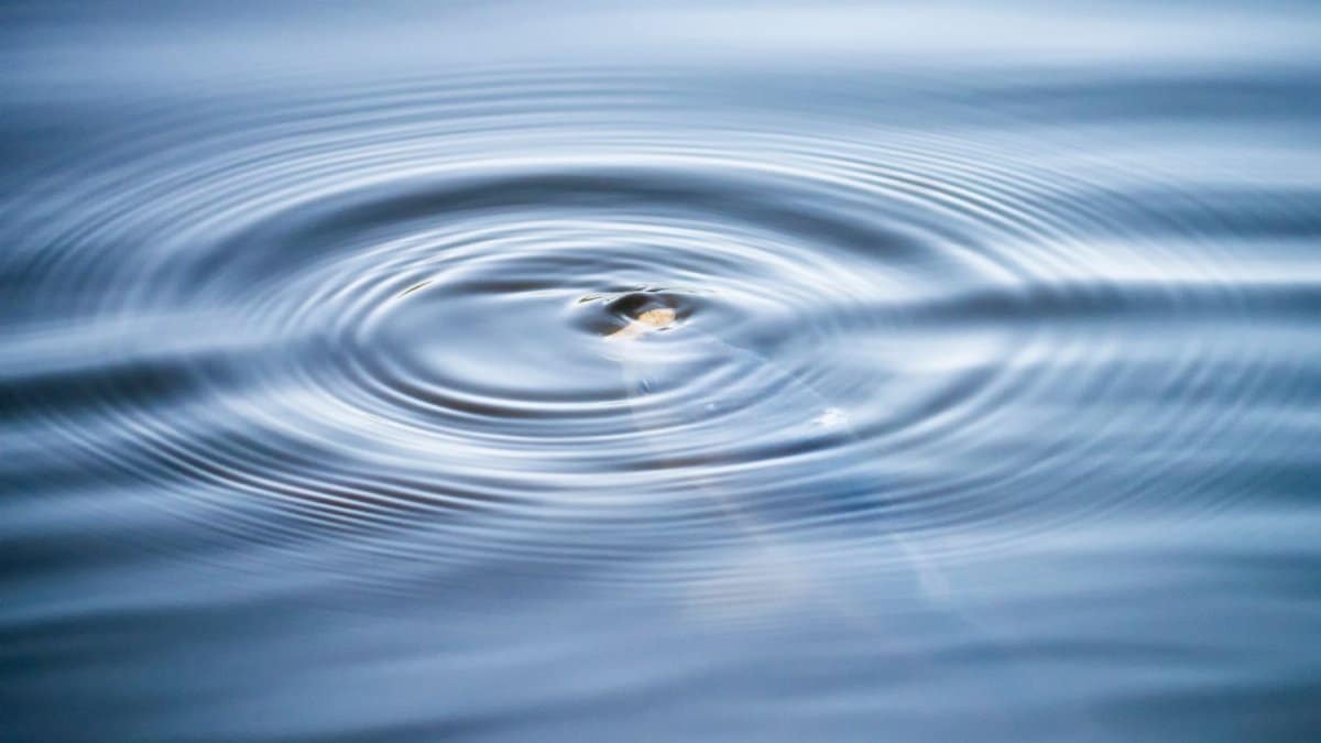 Close-up of gentle ripples on still water, capturing nature's calm essence.